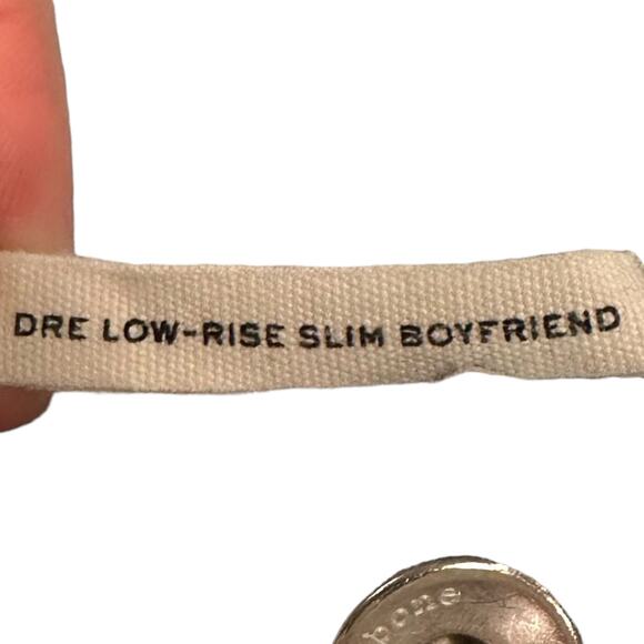 rag & bone Women’s Dre Low Rise Ripped Hem Jeans in Melrose Light Wash - Sz 28 - Picture 10 of 10